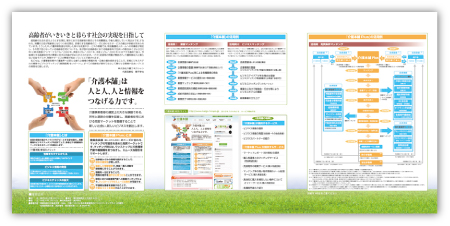 会社案内　三つ折りパンフレット